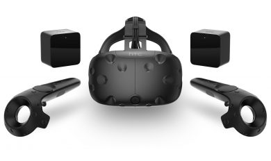 VR гарнитура, датчики и контроллеры HTC Vive