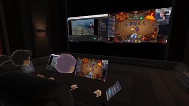 Интерфейс VR Bigscreen